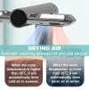agreilduite Touchless Bathroom Faucets,2 in 1 Contactless Cleaning-Clean Left + Dry Right,Hand Dryer -7-10s Fast Drying,Induction Water Tap-Hot &Cold Regulating Valve,for Under-Counter Basin,Silver view 4