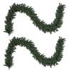 Papyrus 2 Pack of 9 ft Pre-Lit Blue Spruce Garland, Artificial, Warm White Light, Battery Powered, Indoor/Outdoor view 1