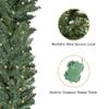 Papyrus 2 Pack of 9 ft Pre-Lit Blue Spruce Garland, Artificial, Warm White Light, Battery Powered, Indoor/Outdoor view 4