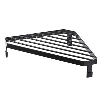 Sunicon Triangular Counter Shelf, Water Barrier Multifunction Metal Iron Corner Countertop Shelf Drying Rack Tripod Countertop Heat Insulation Rack