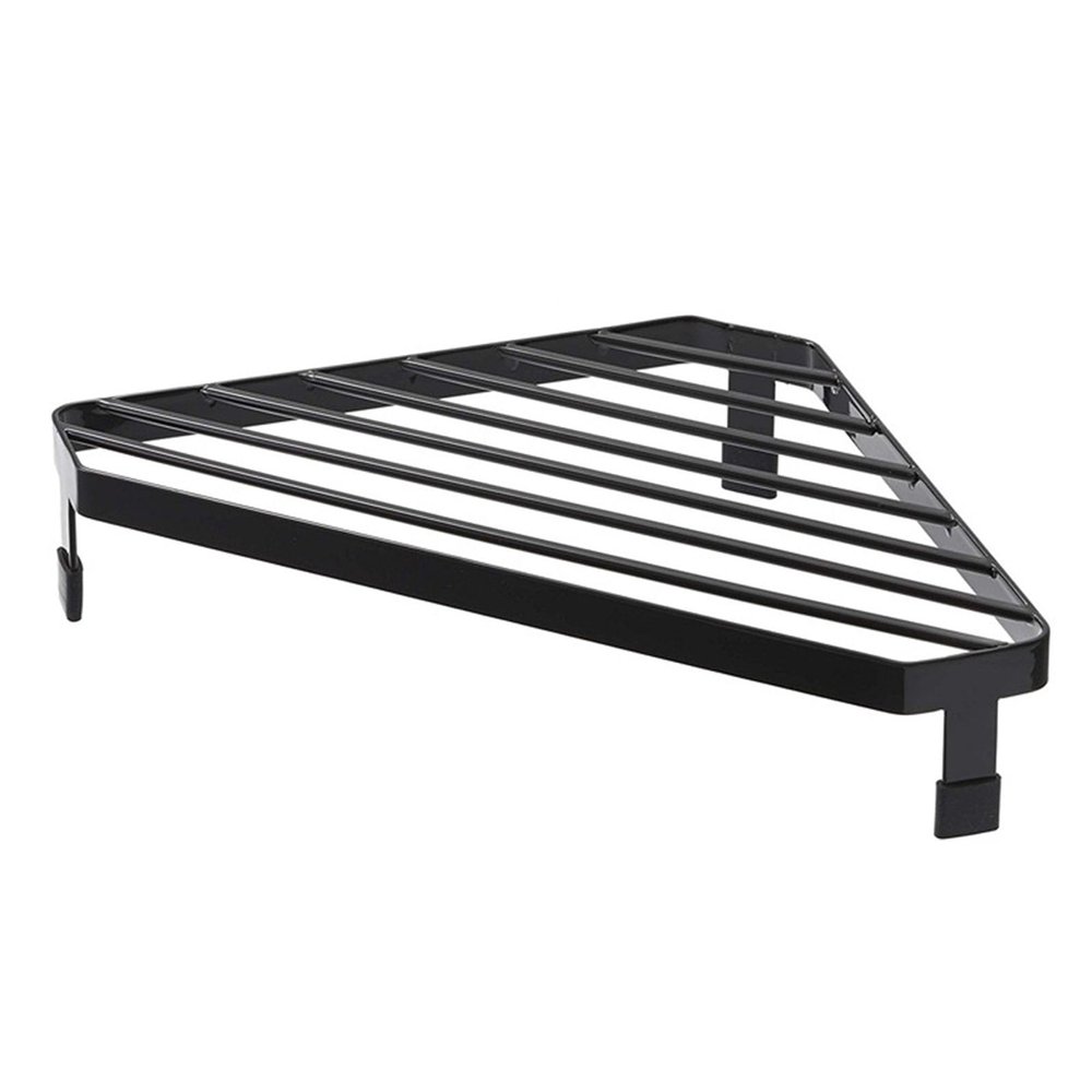 Sunicon Triangular Counter Shelf, Water Barrier Multifunction Metal Iron Corner Countertop Shelf Drying Rack Tripod Countertop Heat Insulation Rack