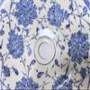 Bathroom Ceramic Blue Basin, Kitchen Vessel Sink, Countertop Floral Basin, Bowl Sink, Bathroom Remodeling, Vanity, Glossy Washstand, Powder (Diameter: 45 Cm - 18 Inches) view 4