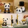GINTBN Panda Key Tray Statue, Resin Panda Key Bowl for Entryway Table, Creative Animal Sculpture Panda Statue Key Holder Candy Jewelry Earrings Tray for Home Dining Table Decor view 3