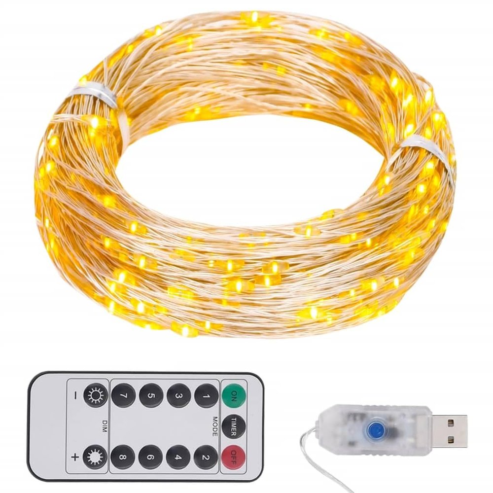 LED String with 150 LEDs Warm White 49.2',LED String Lights Warm White 49.2FT 150 LED Copper Wire Fairy Lights with 8 Modes & Remote Control for Indoor Outdoor Christmas Party Wedding Home Decoration