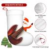 Jyckat Personalized Christmas Stockings - 18 Inches Hanging Stockings, 1 Pack Large Size Stockings for Christmas Tree Family Holiday Decor - Guitar Bass Music Musical Instruments view 4