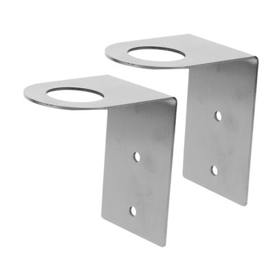 UTHCLO 2pcs Stainless Steel Wall-Mounted Soap Dispenser Holder Nodrill Adhesive Shampoo Lotion Bottle Bracket