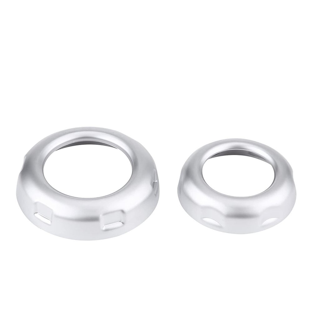Akozon for Silver Chrome Car Volume & Air Conditioning Knobs Trim Cover (5Pcs) for Discovery 4 LR4 (2009-2016) & for Sport
