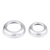 Akozon for Silver Chrome Car Volume & Air Conditioning Knobs Trim Cover (5Pcs) for Discovery 4 LR4 (2009-2016) & for Sport view 1