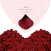Pyrrhiax 1000 Pieces Rose Petals, Artificial Silk Rose Petals, Dark Red Dot Black, Classic/Elegant/Romantic Style, Flat, Indoor Use, Wedding/Anniversary Decor view 2