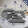 Nestl 7 Piece Comforter Set - Pinch Pleated King Comforter, All Season Bed Set, Grey Bed in a Bag with Flat & Fitted Sheet, Pillowcases & Shams view 4