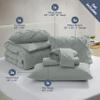 Nestl Queen Comforter Set 7 Piece - Pinch Pleated Comforters Queen Size Sage Green, Bed in a Bag Queen All Season, Queen Size Comforter Set Bedding with Flat Sheet, Fitted Sheet, Pillowcases and Shams view 4