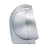 Seiko QHK059ALH Oval Non Ticking Bedroom Alarm Clock, Silver, 4.4 x 5 Inches view 2