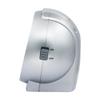 Seiko QHK059ALH Oval Non Ticking Bedroom Alarm Clock, Silver, 4.4 x 5 Inches view 3