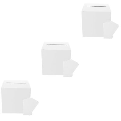 SHOWERORO 3sets Wedding Card Box Elegant Design for Cards and Keepsakes Paper Storage Box for Wedding Parties Birthdays and Special Events Includes