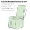 ZYANLING Kitchen Chair Covers with Skirt Spandex, Stretch Dining Chair Slipcovers Removable Chair Cover for Wedding,Banquet,and Party Decoration (6 Piece,Red) view 2