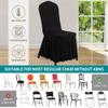 ZYANLING Kitchen Chair Covers with Skirt Spandex, Stretch Dining Chair Slipcovers Removable Chair Cover for Wedding,Banquet,and Party Decoration (6 Piece,Red) view 3