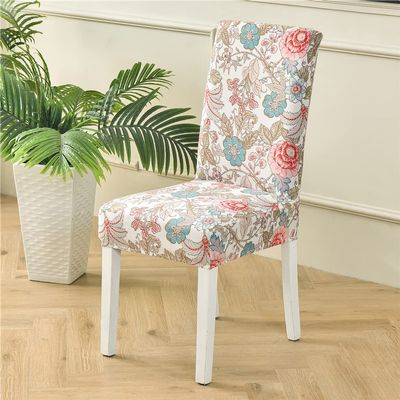 ZYANLING Dining Room Chair Covers, High Back Stretch Dining Chair Slipcover Removable Washable Chair Protector Slipcover for Hotel Banquet Party (Beauty,Pack of 2)