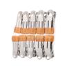 NEHXMA Clothes Pegs for Washing Line 1 Set 20Pcs Dip Slip Stainless Steel Clothespin Metal peg Clips Sock Drying Clip Laundry(Golden) view 1