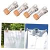 NEHXMA Clothes Pegs for Washing Line 1 Set 20Pcs Dip Slip Stainless Steel Clothespin Metal peg Clips Sock Drying Clip Laundry(Golden) view 3