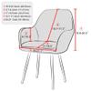 ZYANLING Scandinavian Chair Slipcovers, Velvet Dining Chair Slipcovers, Stretch Dining Room Chair Covers with Armrest and Back Support (Brown,1 pc) view 3