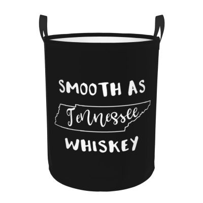 Smooth As Tennessee Whiskey Laundry Basket Round Portable Storage Box Organizer Laundry Basket Portable Laundry Organizer