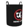 Join The Nerd Herd Laundry Basket Round Portable Storage Box Organizer Laundry Basket Portable Laundry Organizer view 2