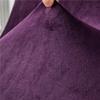 ZYANLING Velvet Scandinavian Dining Room Chair Covers, Armless Chair Slipcovers Shell Chairs Covers Removable Washable for Kitchen, Bedroom, Living Room (Purple,4 PCS) view 4
