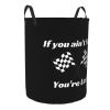 If You Ain'T First You'Re Last Laundry Basket Round Portable Storage Box Organizer Laundry Basket Portable Laundry Organizer view 2