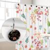 asebiunh Hawk Moth Rose Flowers Pattern Shower Curtain Hooks Decorative, Set of 12 Crystal Shower Curtain Hooks Rings for Bathroom, Baby Room, Bedroom, Living Room Dcor view 4