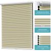 Myshade No Drill Blackout Shades Tension Cordless Cellular Blinds for Indoor Windows No Drilling No Tools Window Blinds & Shades Pull Down Room Darkening for Kitchen Bedroom Home, Beige-70 W x 36" H view 2