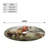 30" Christmas Tree Skirt with Tassel Animals Embroidery Paintings Horses Tree Skirt Farmhouse Rustic Christmas Tree Mat Plush Xmas Tree Skirt for Decorations Holiday Party view 2