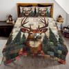 SATIGI Personalized Deer Quilt Set, Camouflage Themed Bedding, Deer Twin Bed Set, Gift for Deer Hunting Lovers (Deer Quilt 11) view 1