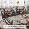 SATIGI Personalized Deer Quilt Set, Camouflage Themed Bedding, Deer Twin Bed Set, Gift for Deer Hunting Lovers (Deer Quilt 11) view 3
