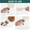 1 Pack Digital Measuring Spoon, 800g / 0.1g High Precision Electronic Measuring Spoon with LCD Display, Weighing Scoop Scale with Removable Handle Support Unit g/oz/ml/Cup for Pets Food, Flour (1) view 3
