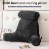Luxmars Back Pillow for Bed Sitting Up,Reading Pillow with Arms,Lumbar and Arm Support on Bed, Chair, Couch, Sofa and Floor,Back Pillow for Reading/Working/Watching TV view 2