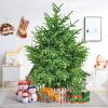 KYTGFH 5Ft Real Christmas Tree,Premium Spruce Hinged Includes Stand with Roots Eco-Friendly Xmas Tree,for Holiday Decoration,B,200cm(6.5ft) view 3