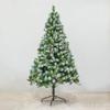 KYTGFH 4 Ft Snowflakes Xmas Tree Artificial Unlit,Green Full Hinged Christmas Tree with Pine Cones Metal Stand for Hotel Home Mall Decotati view 1