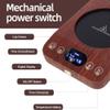 alnqeia Coffee Warmer for Desk,Electric Coffee Mug Warmer with Microgravity Sensing Switch,3 Temperature Settings Timer and Auto Shut-Off,Self Heating Coffee Mug for Coffee, Milk, Beverage,Wood Color view 4