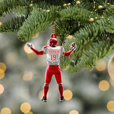 Personalized Football Ornaments Christmas 2024 - Custom Football Ornaments for Tree, Car Christmas Ornament, Ornament for Lover Football, American Football Player Gifts, Football Ornaments Gifts #11