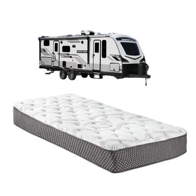 WanderRest Cool Hybrid 10 RV Mattress, King 36x84, Medium, Cooling Gel Memory Foam & Pocketed Coil Mattress for RV, Camper, or Travel Trailer, Made in USA