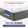 WanderRest Cool Hybrid 10 RV Mattress, King 36x84, Medium, Cooling Gel Memory Foam & Pocketed Coil Mattress for RV, Camper, or Travel Trailer, Made in USA view 3