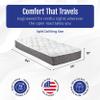 WanderRest Cool Hybrid 10 RV Mattress, King 36x84, Medium, Cooling Gel Memory Foam & Pocketed Coil Mattress for RV, Camper, or Travel Trailer, Made in USA view 4