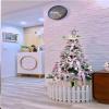 KYTGFH Christmas Tree Pink Scratch Layer 2.4Meters 2 3 Meters Christmas Cedar Home Shopping Mall Window Decorations Artificial Pine Decor Xmas-Silver 3M,Silver,1.8m view 2