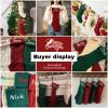 Personalized Christmas Stocking Custom Name Family Christmas Stocking, 18 Large Knitted Xmas Stocking for Kids,Family Fireplace Christmas Holiday Party Decoration (7, Style A) view 4