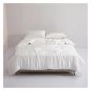 Luxury White Silk Bedding Set Queen King Quilt Cover Flat Sheet Or Fitted Sheet Pillowcase Bed Set,Bed view 1