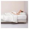Luxury White Silk Bedding Set Queen King Quilt Cover Flat Sheet Or Fitted Sheet Pillowcase Bed Set,Bed view 2