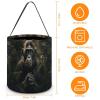 HMNBCD Halloween Trick Or Treat Bags Monkey in Jungle Printed Halloween Candy Basket Tote Reusable Goody Bags for Halloween Party Favor Supplies view 2