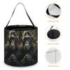 HMNBCD Halloween Trick Or Treat Bags Monkey in Jungle Printed Halloween Candy Basket Tote Reusable Goody Bags for Halloween Party Favor Supplies view 4