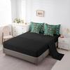 Feelyou Tree Branches 7 Pieces Bedding Set, for Kids Wild Hunting Leaf Bed Set Queen Size Botanical Tree Bed in a Bag with Comforter, Sheets, Pillowcases Bedroom Decor Nature Theme Teal Brown view 4