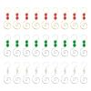INCREWAY 30 PCS Ornament Hooks Silver S-Shaped Hangers Hook Swirl Christmas Tree Hanger Metal Hooks with 3-Color Artificial Pearl view 1